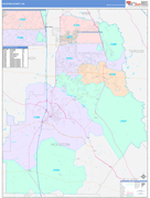 Houston County, GA Digital Map Color Cast Style