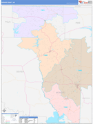 Howard County, AR Digital Map Color Cast Style