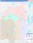 Hubbard County, MN Digital Map Color Cast Style