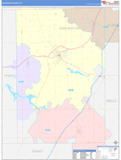 Huntington County, IN Digital Map Color Cast Style