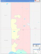 Hyde County, SD Digital Map Color Cast Style