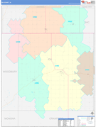 Ida County, IA Digital Map Color Cast Style