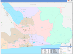 Imperial County, CA Digital Map Color Cast Style
