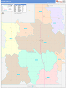 Jackson County, KS Digital Map Color Cast Style