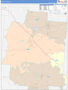 Jackson County, OH Digital Map Color Cast Style