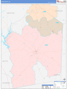 Jasper County, GA Digital Map Color Cast Style