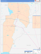 Jefferson County, FL Digital Map Color Cast Style