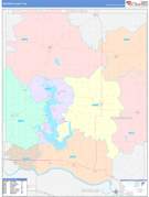 Jefferson County, KS Digital Map Color Cast Style