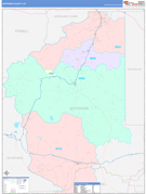 Jefferson County, MT Digital Map Color Cast Style