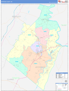 Jefferson County, WV Digital Map Color Cast Style