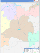 Johnson County, IL Digital Map Color Cast Style