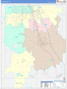 Johnson County, IN Digital Map Color Cast Style