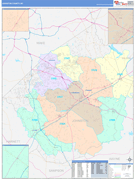 Johnston County, NC Digital Map Color Cast Style