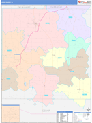 Jones County, IA Digital Map Color Cast Style