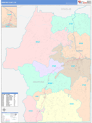 Josephine County, OR Digital Map Color Cast Style