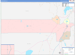 Juab County, UT Digital Map Color Cast Style