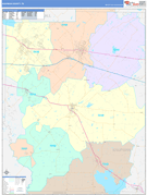 Kaufman County, TX Digital Map Color Cast Style