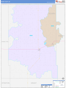 Kearny County, KS Digital Map Color Cast Style