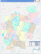 Kennebec County, ME Digital Map Color Cast Style