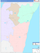 Kewaunee County, WI Digital Map Color Cast Style