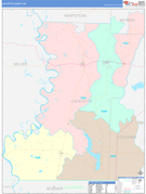 Lafayette County, AR Digital Map Color Cast Style