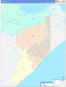 Lake County, MN Digital Map Color Cast Style
