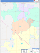 Lamb County, TX Digital Map Color Cast Style