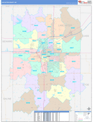 Lancaster County, NE Digital Map Color Cast Style