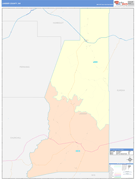 Lander County, NV Digital Map Color Cast Style
