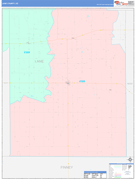 Lane County, KS Digital Map Color Cast Style