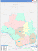 Lawrence County, OH Digital Map Color Cast Style