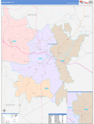 Lenoir County, NC Digital Map Color Cast Style