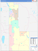 Lincoln County, WY Digital Map Color Cast Style