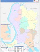 Livingston County, KY Digital Map Color Cast Style