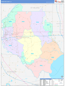Livingston Parish (County), LA Digital Map Color Cast Style
