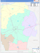 Logan County, KY Digital Map Color Cast Style