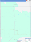 Logan County, NE Digital Map Color Cast Style
