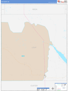 Loup County, NE Digital Map Color Cast Style