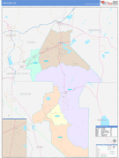 Lyon County, NV Digital Map Color Cast Style