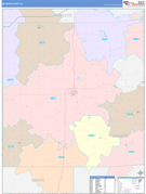 Madison County, IA Digital Map Color Cast Style