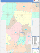 Madison County, IN Digital Map Color Cast Style