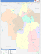 Madison County, MT Digital Map Color Cast Style