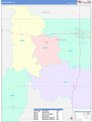 Madison County, NE Digital Map Color Cast Style
