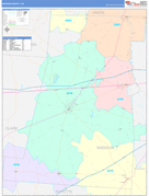 Madison County, OH Digital Map Color Cast Style