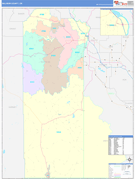 Malheur County, OR Digital Map Color Cast Style