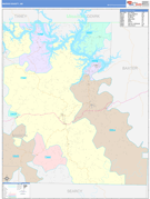 Marion County, AR Digital Map Color Cast Style
