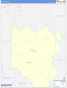 Marion County, GA Digital Map Color Cast Style