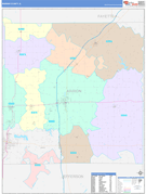 Marion County, IL Digital Map Color Cast Style