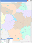 Marion County, KS Digital Map Color Cast Style