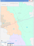 Marion County, MS Digital Map Color Cast Style
